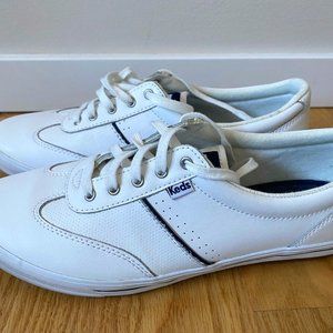 Keds Courty Leather Tennis Shoe Ladies Size 9.5 White